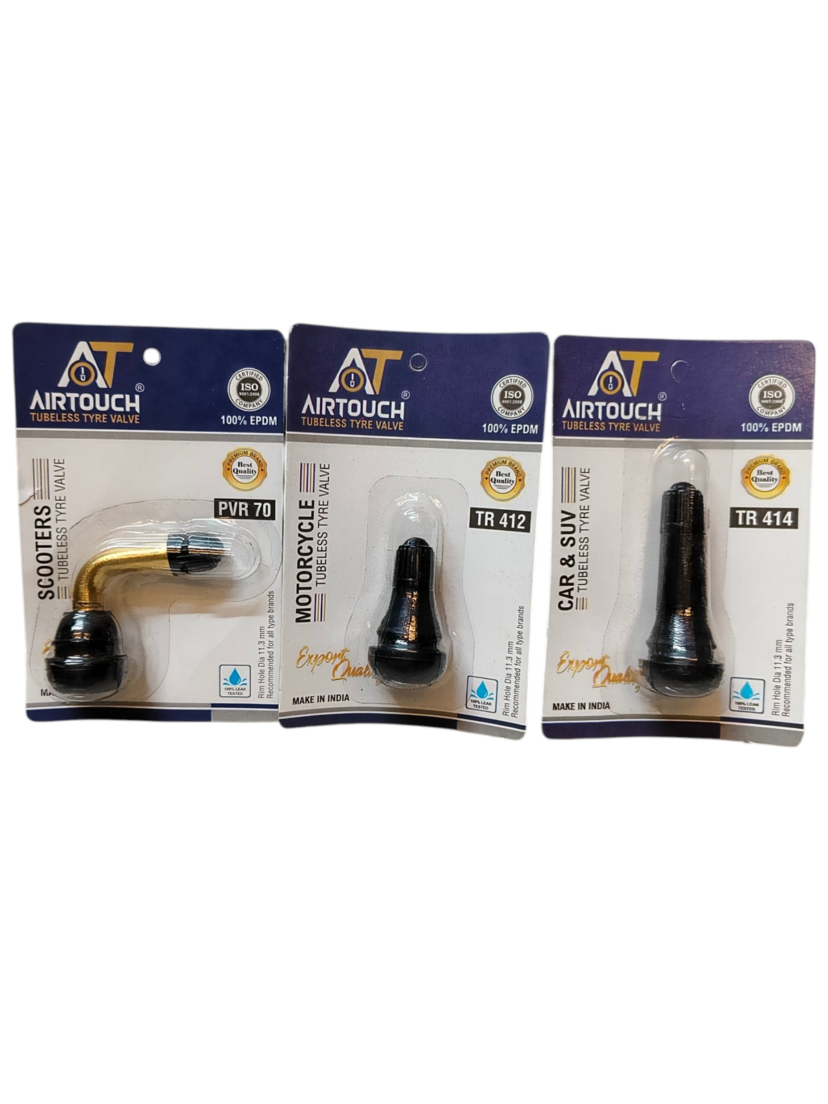 Airtouch Tubeless Valve Combo PVR70 TR412 TR414 – Alpha Tyre Tools