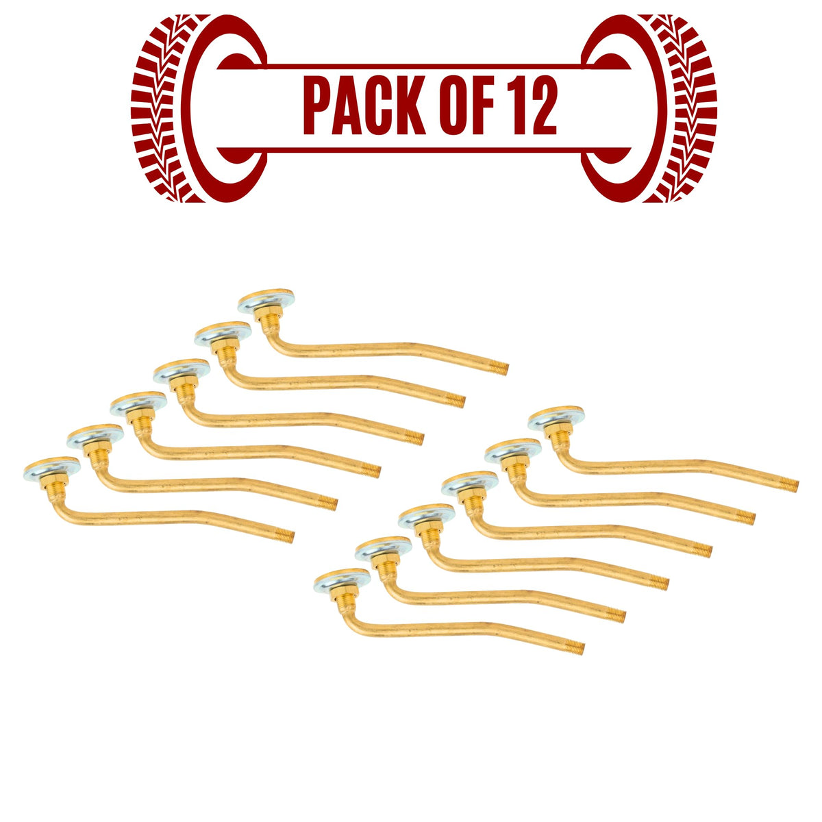 Brass 1000/20 Valve Nut Plate Pack of 12 – Alpha Tyre Tools