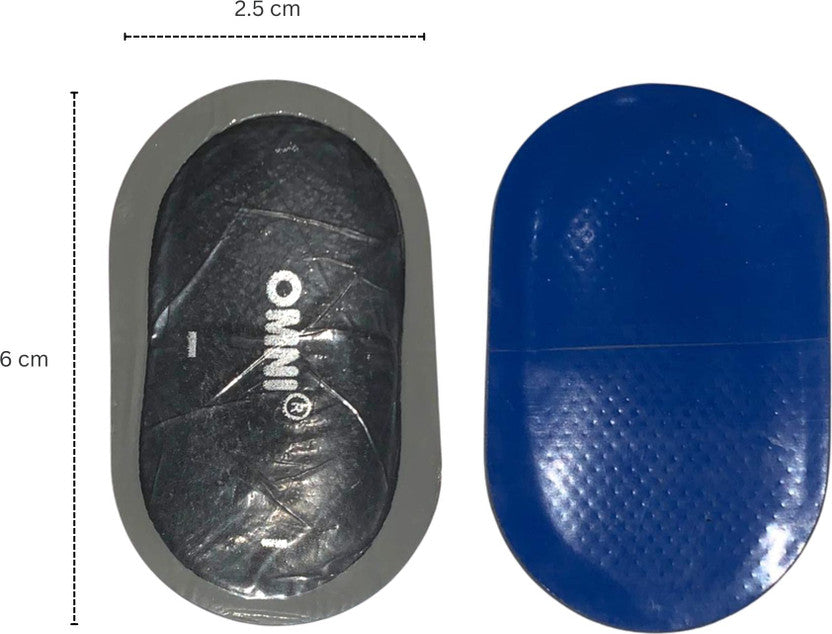 Omni Small Oval Tyre & Tube Repair Patches – Pack of 30 | Tubeless & Tube Puncture Repair