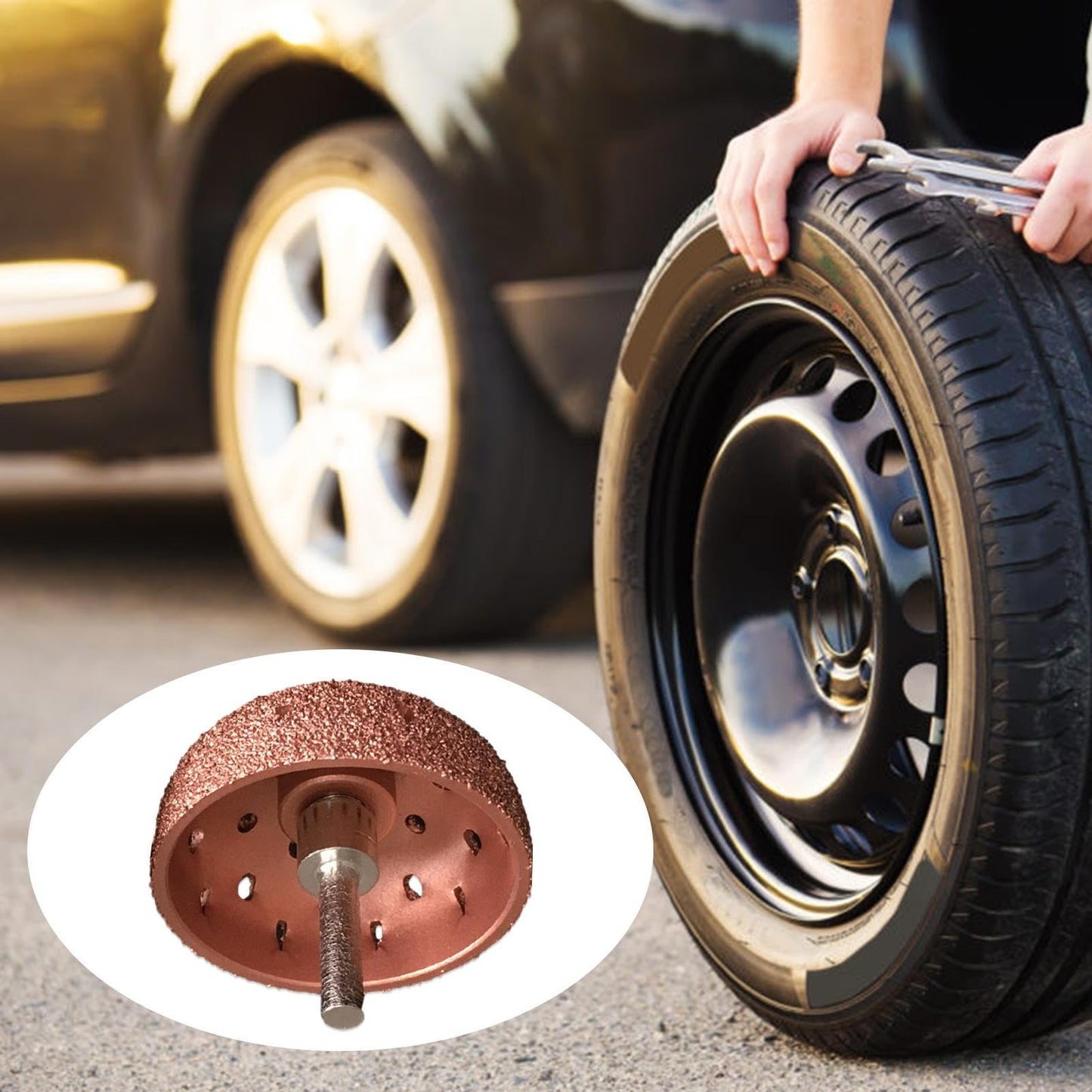 Copper Tyre Buffer With Nut – Retreading Surface Tool | Alpha Tyre Tools