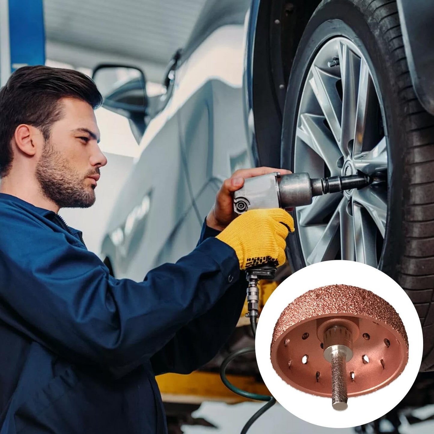 Copper Tyre Buffer With Nut – Retreading Surface Tool | Alpha Tyre Tools