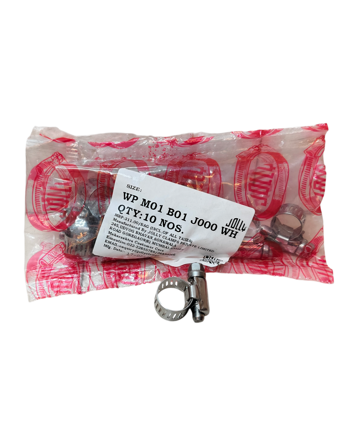 Jolly SS-304 Hose Clip 1/2 Inch Pack of 10 – Alpha Tyre Tools