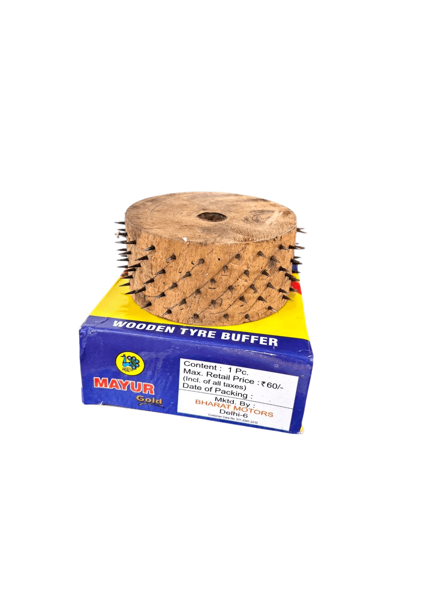 Mayur Gold Wooden Tyre Buffer for Tyre Retreading - Tyre Remolding 