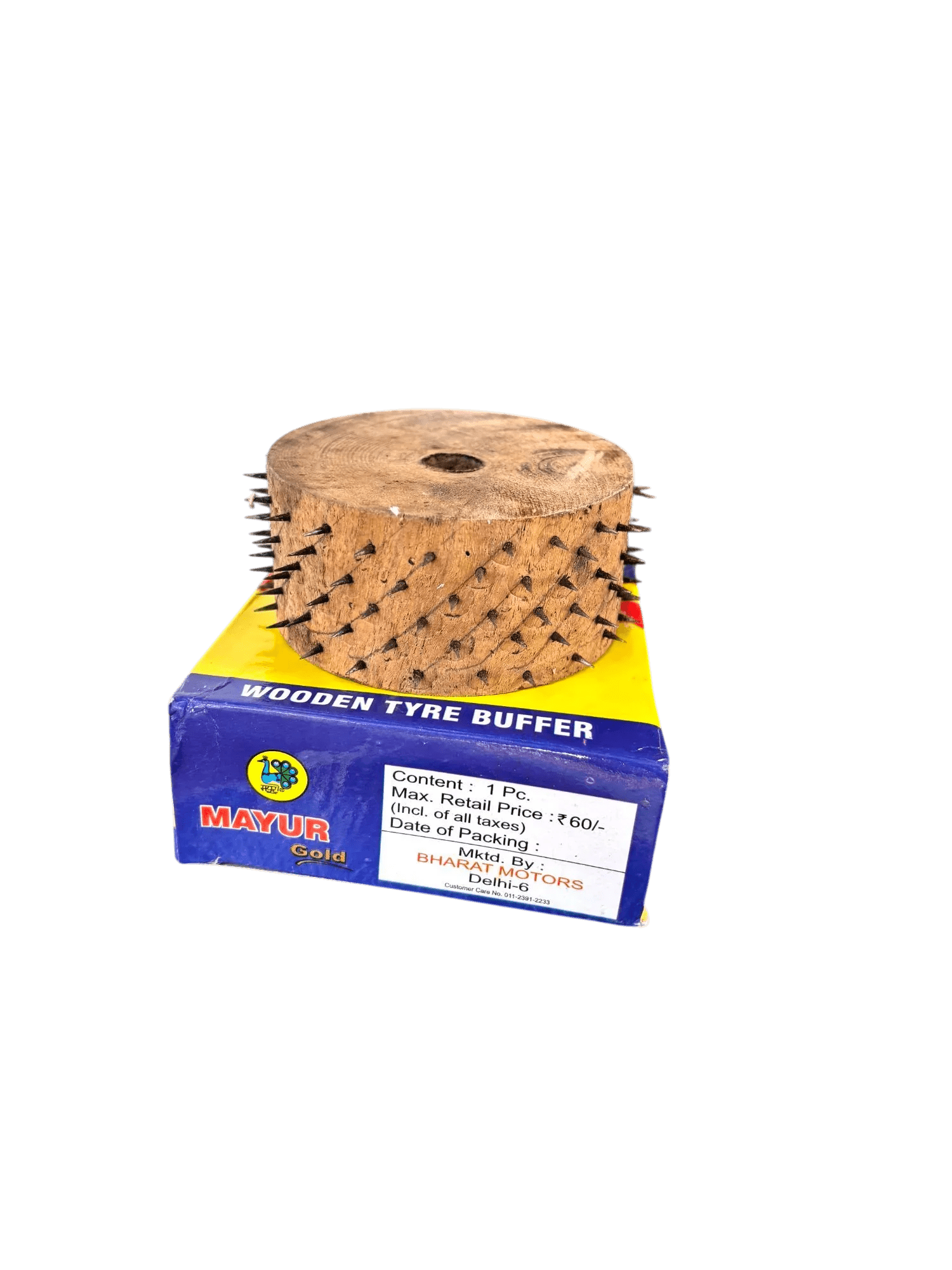 Mayur Gold Wooden Tyre Buffer for Tyre Retreading - Tyre Remolding 