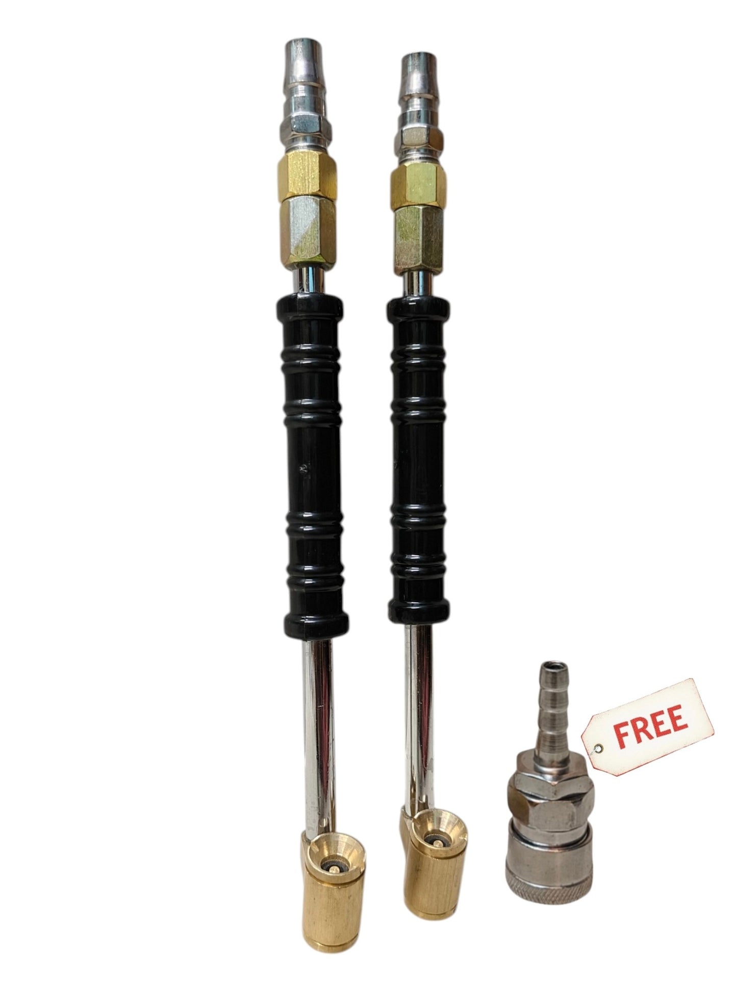 TTC Dandi with Coupler Connector – Pack of 2 + Free Coupler | Tyre Inflator Combo | Alpha Tyre Tools