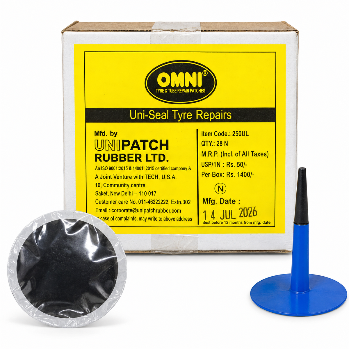 Omni Mushroom Patch 6mm 28pcs – view 3 – Alpha Tyre Tools