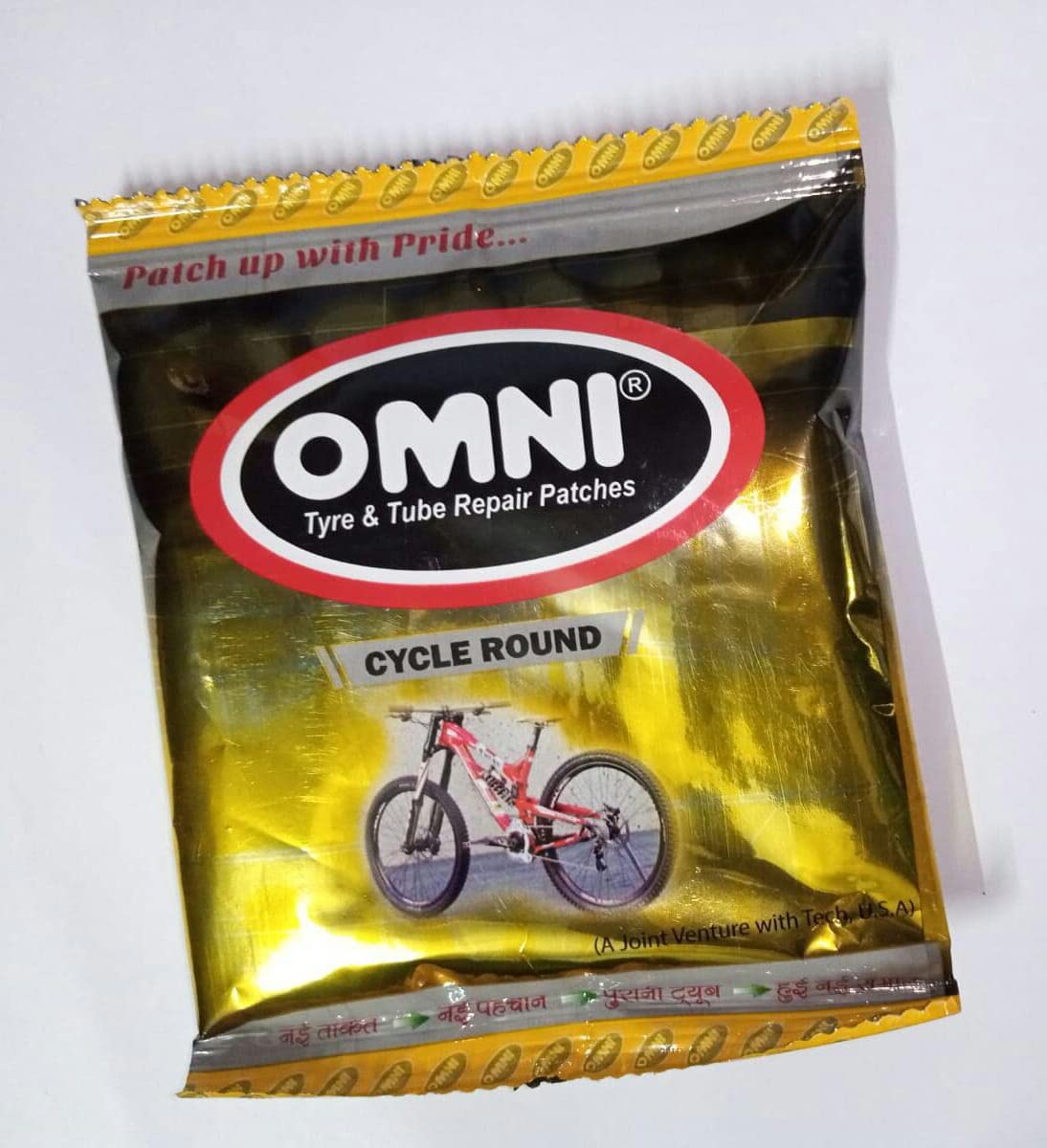 Omni Cycle Tube Puncture Repair Patches Round – Pack of 100 Pcs | Alpha Tyre Tools