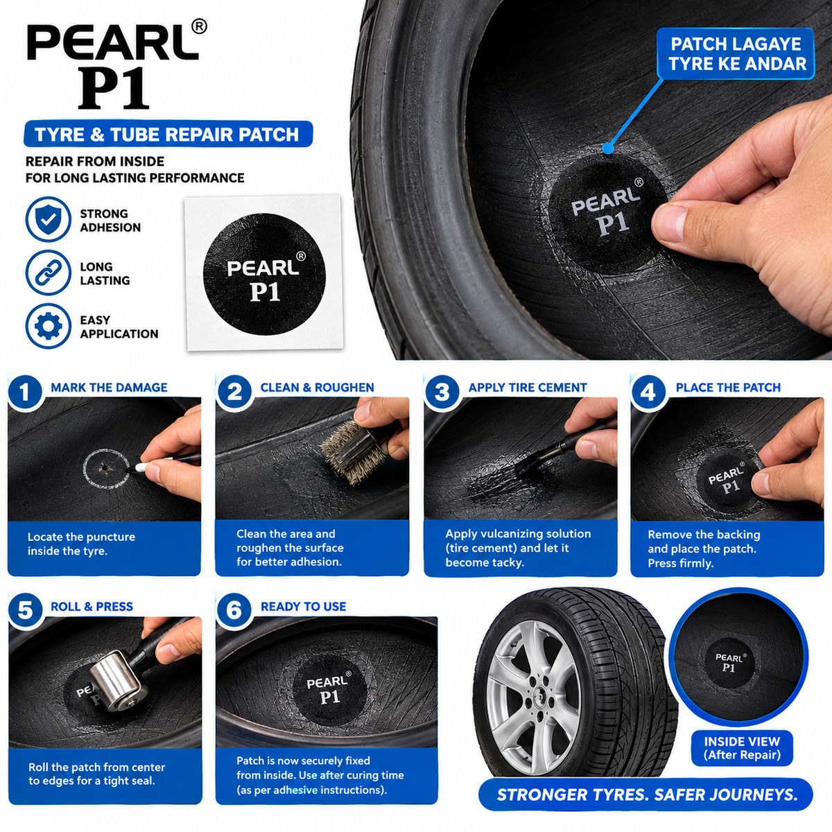 Pearl P1 Patch (100pcs) – Alpha Tyre Tools