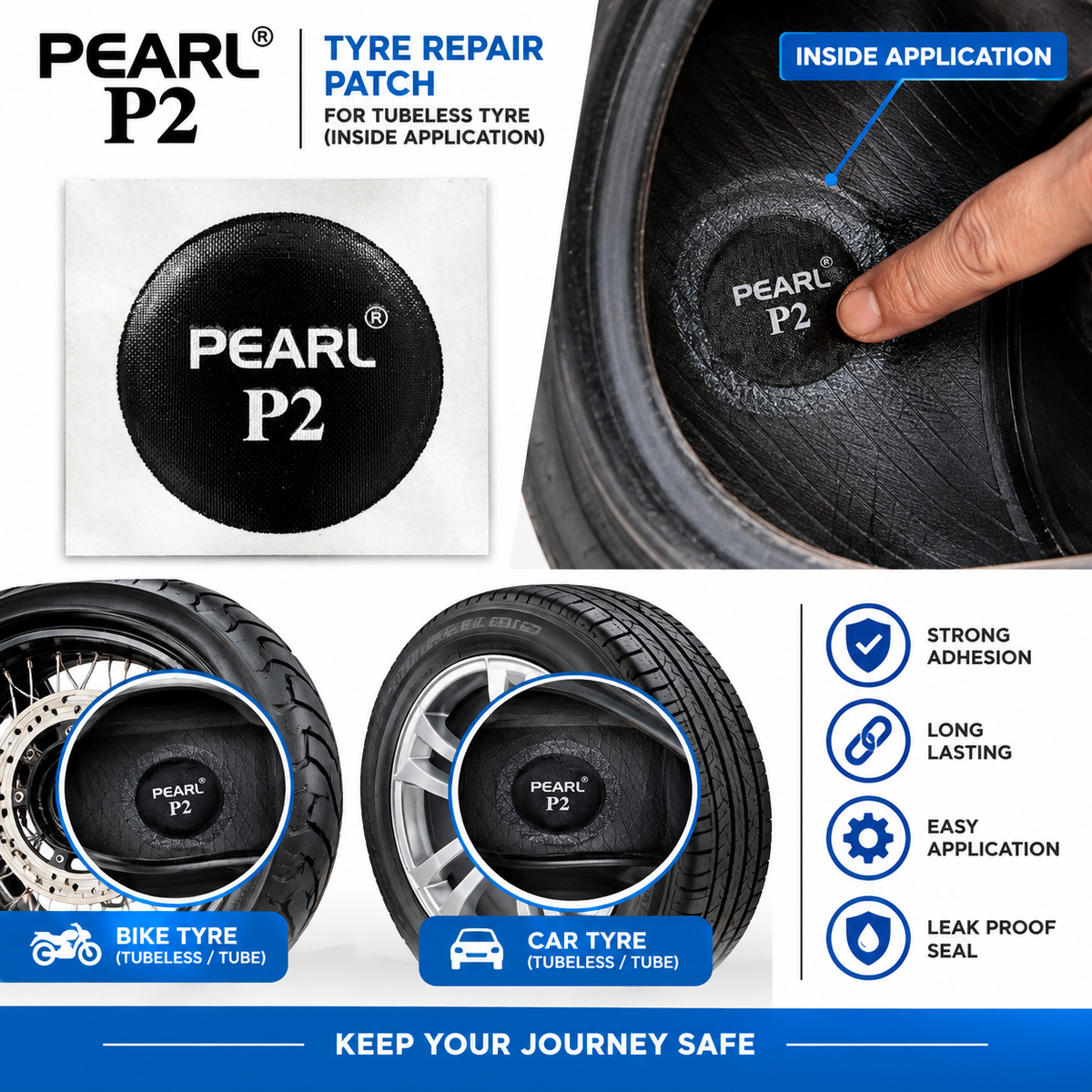 Pearl P2 Patch (50pcs) – Alpha Tyre Tools