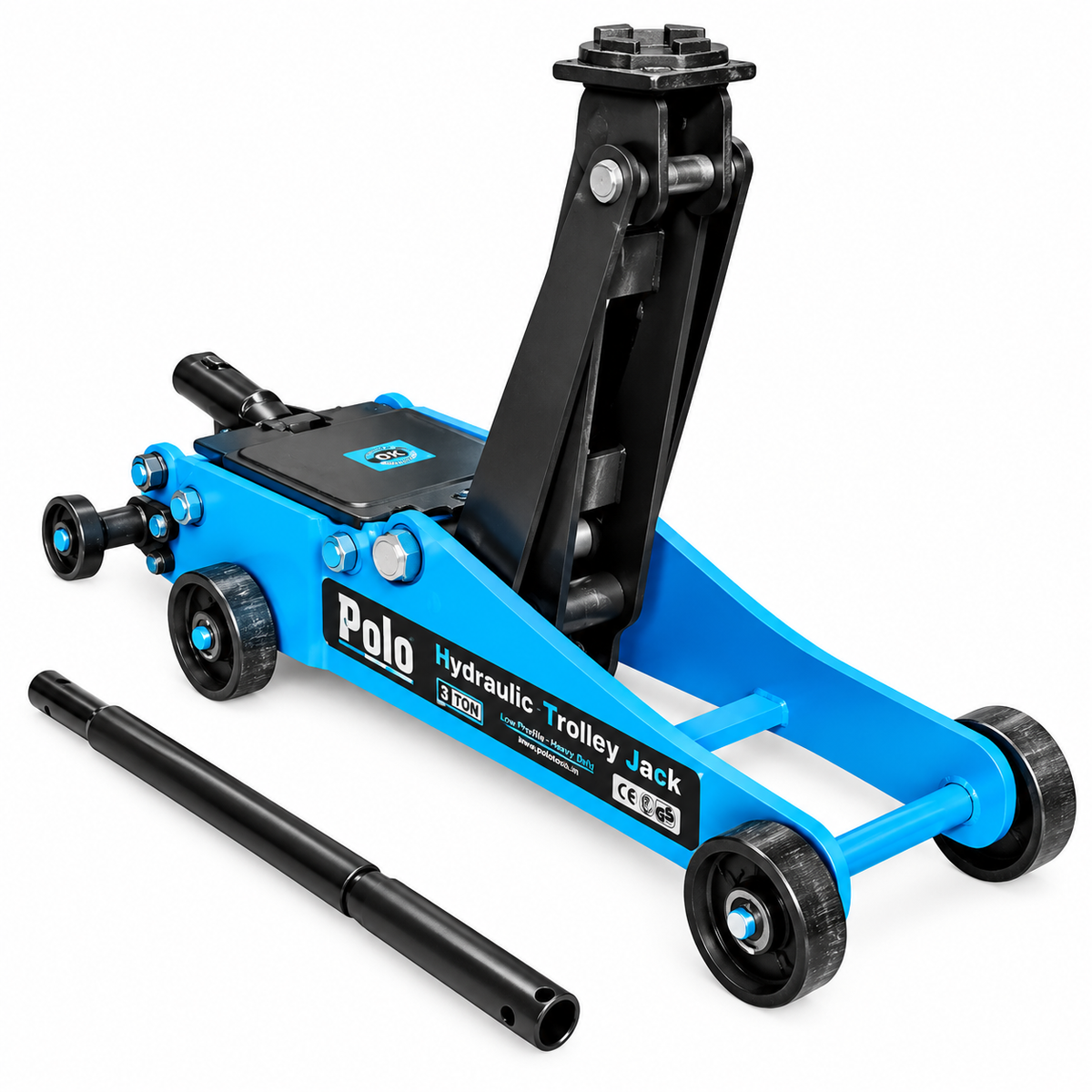 Polo Heavy Duty Jack 3 Ton (view 2) – Alpha Tyre Tools