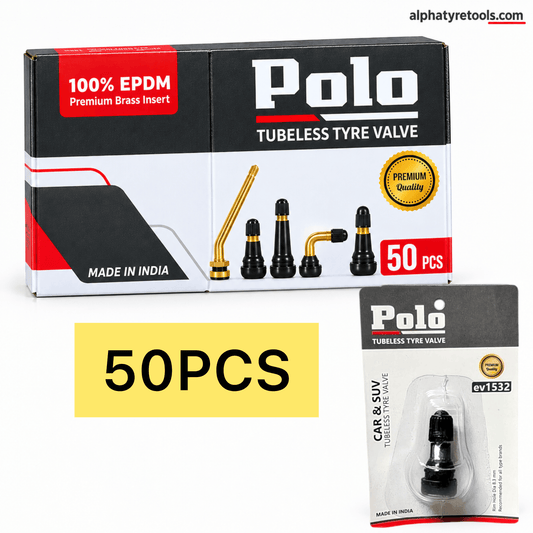 Polo Tubeless Valve EV1532 (50pcs) Pack – Alpha Tyre Tools