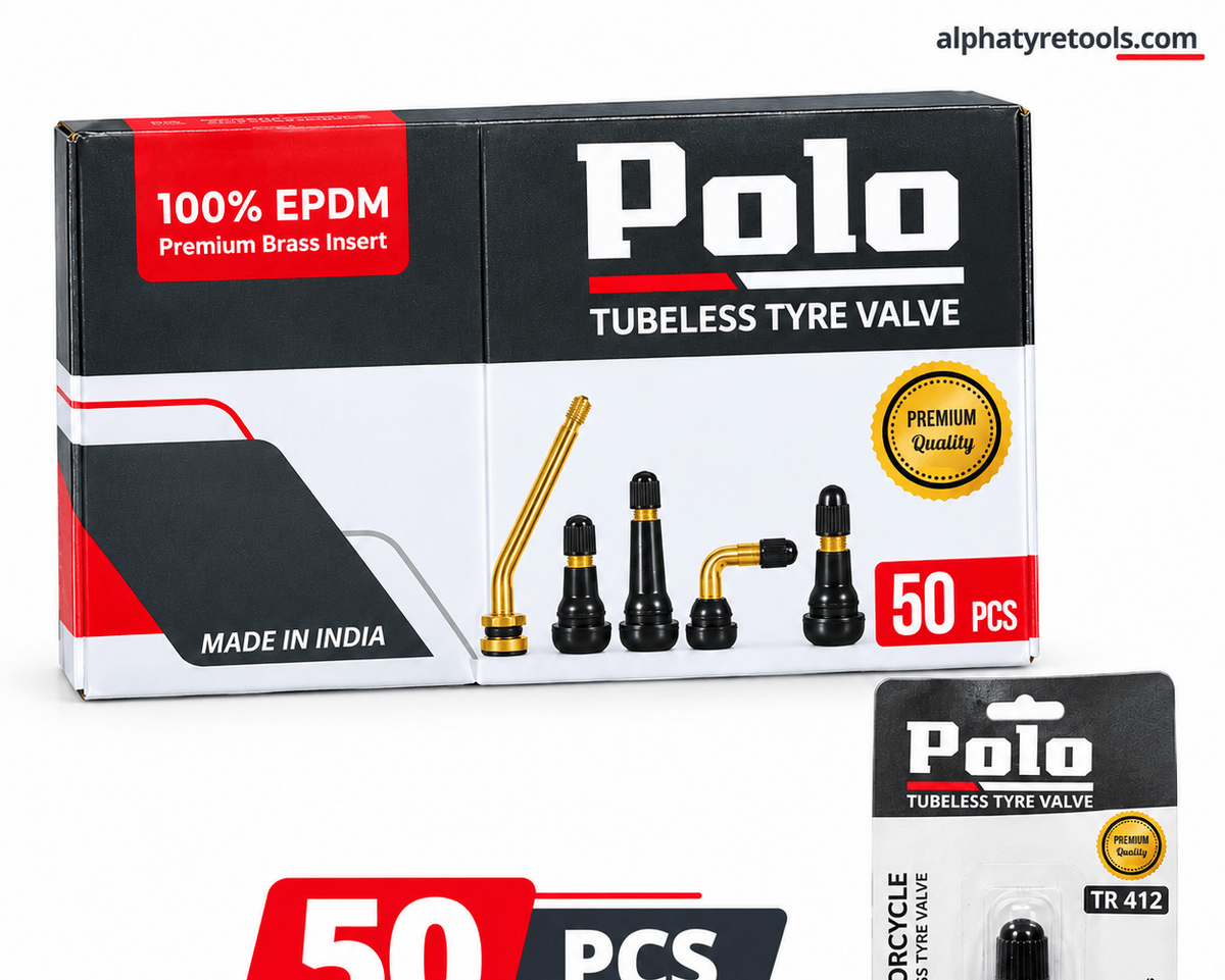 Polo Tubeless Valve TR412 (50pcs) Pack – Alpha Tyre Tools