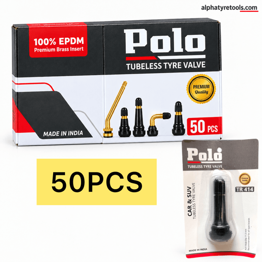 Polo Tubeless Valve TR414 (50pcs) Pack – Alpha Tyre Tools