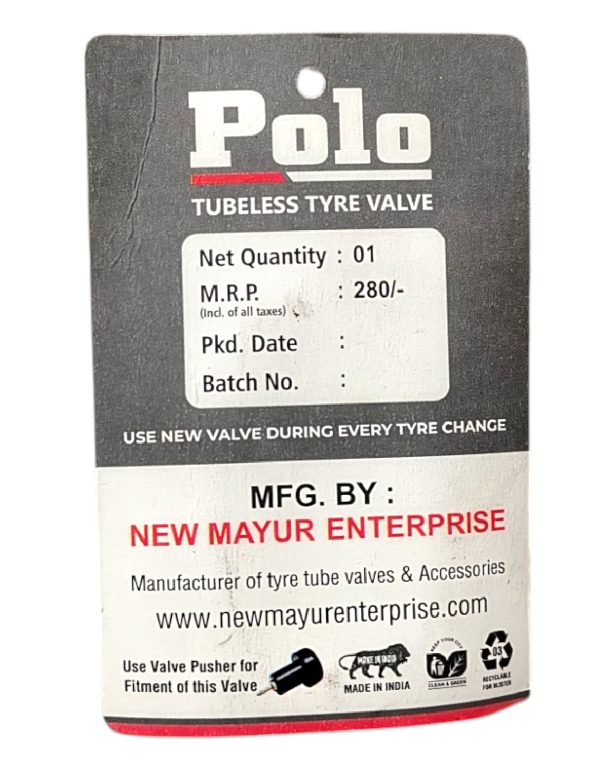 POLO Tubeless Tyre Valve TR414 and PVR70 – Alpha Tyre Tools