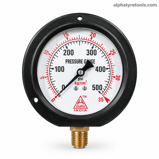 Pressure Gauge 3 Inch 500 PSI – Alpha Tyre Tools