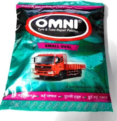 Omni Small Oval Tyre & Tube Repair Patches – Pack of 30 | Tubeless & Tube Puncture Repair