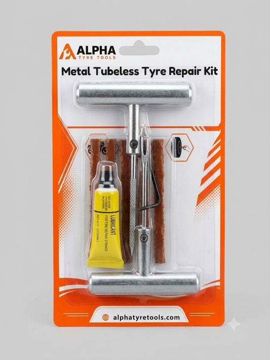 100% Metal Tubeless Repair Kit – Professional Heavy Duty Puncture Repair Set | Alpha Tyre Tools