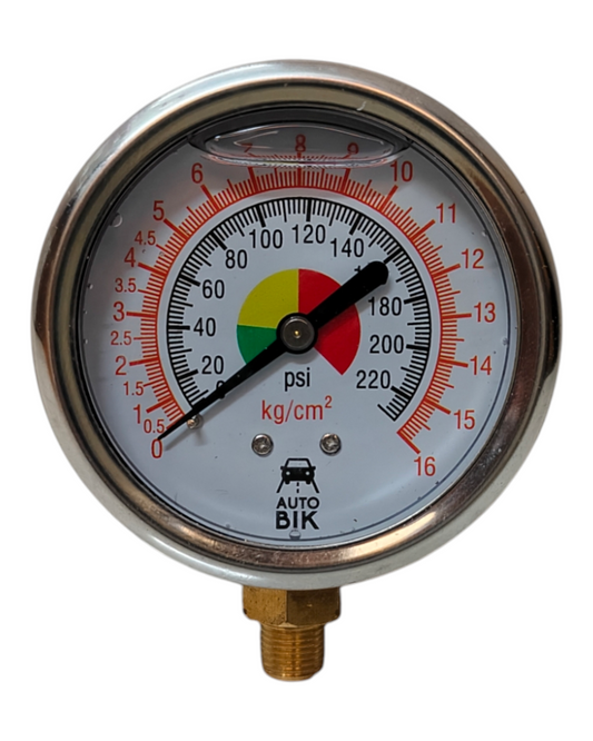 Auto Bik Tyre Pressure Gauge With Liquid