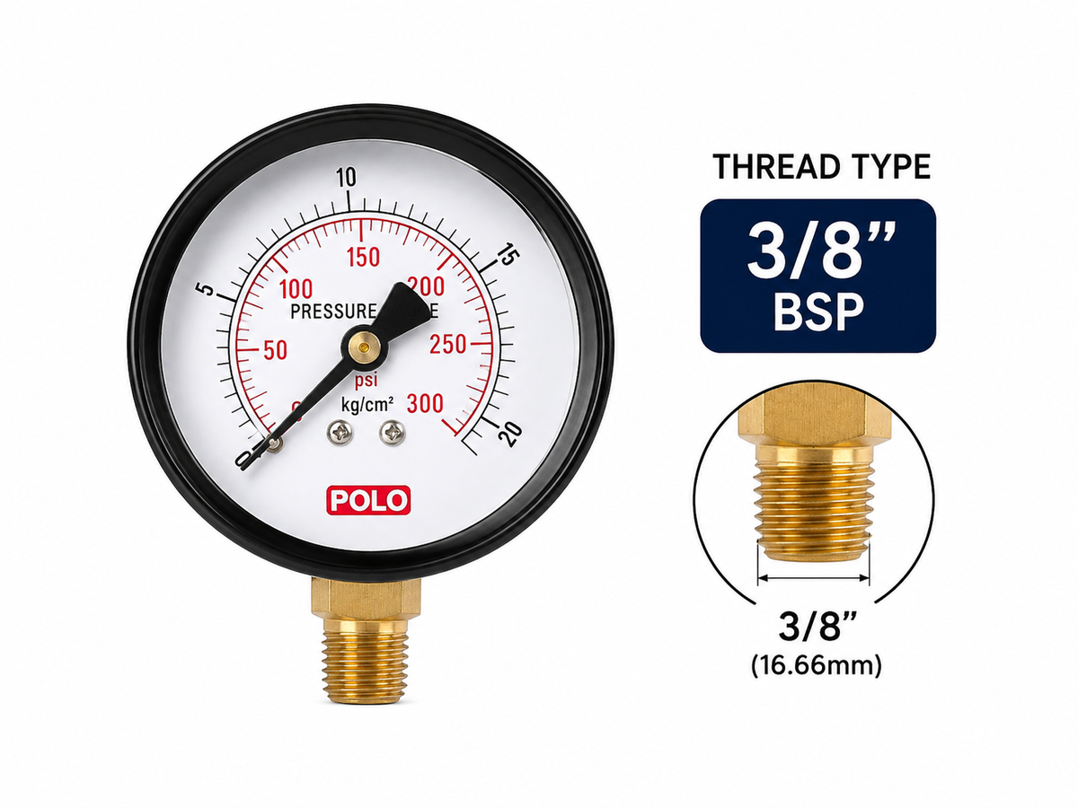 Polo 3 inch Gauge 3/8 tread | Alpha Tyre Tools