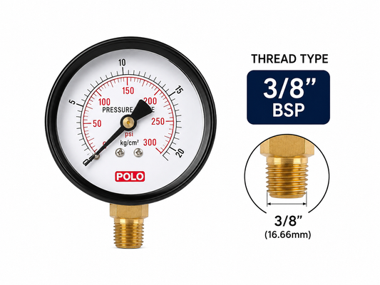 Polo 3 inch Gauge 3/8 tread | Alpha Tyre Tools