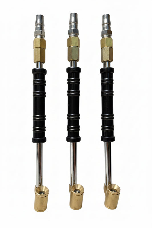 TTC Dandi with Coupler Connector – Pack of 3 | Tyre Inflator Nozzle Combo | Alpha Tyre Tools