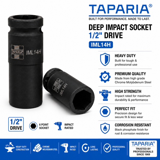 Taparia IML 14H 14mm Impact Socket – Alpha Tyre Tools