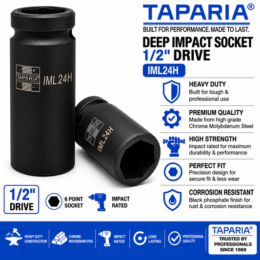 Taparia IML 24H 24mm Impact Socket – Alpha Tyre Tools